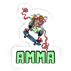 Sticker Amma Skateboarder Image