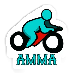 Sticker Motorbike Driver Amma Image