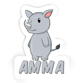 Amma Sticker Rhino Image