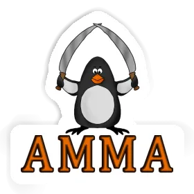 Sticker Fighting Penguin Amma Image