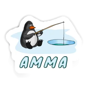 Fishing Penguin Sticker Amma Image