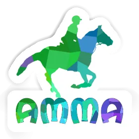 Sticker Amma Horse Rider Image