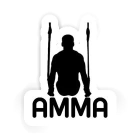 Autocollant Amma Gymnaste aux anneaux Image