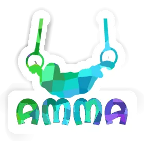 Amma Autocollant Gymnaste aux anneaux Image