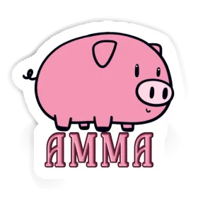 Sticker Amma Pig Image