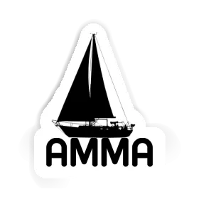 Amma Sticker Sailboat Image