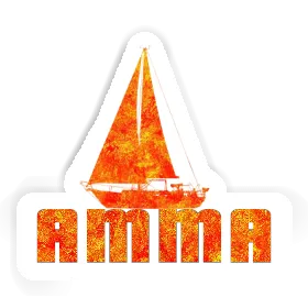 Amma Sticker Sailboat Image