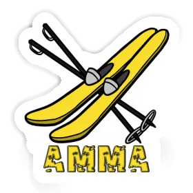 Ski Sticker Amma Image