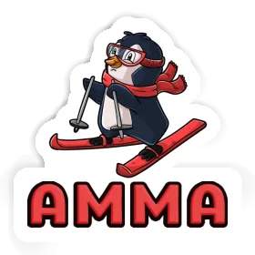 Sticker Amma Skier Image