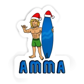 Sticker Christmas Surfer Amma Image