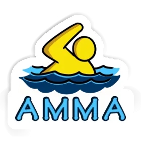 Swimmer Sticker Amma Image