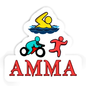 Amma Sticker Triathlete Image