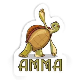 Yoga Turtle Sticker Amma Image