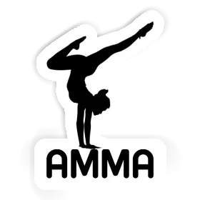 Amma Sticker Yoga Woman Image