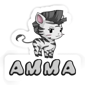 Sticker Amma Zebra Image