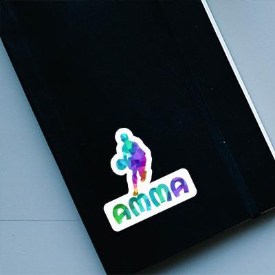 Sticker Amma Basketball Player Laptop Image