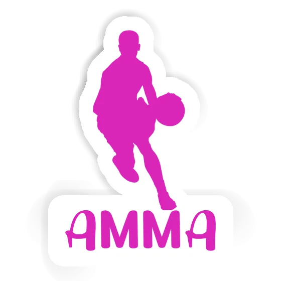 Sticker Amma Basketball Player Notebook Image