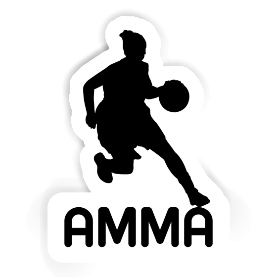 Sticker Basketball Player Amma Notebook Image