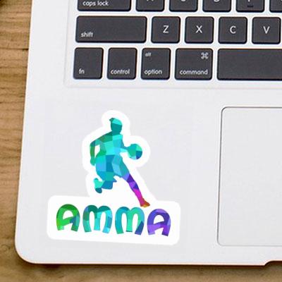 Sticker Basketballspielerin Amma Notebook Image