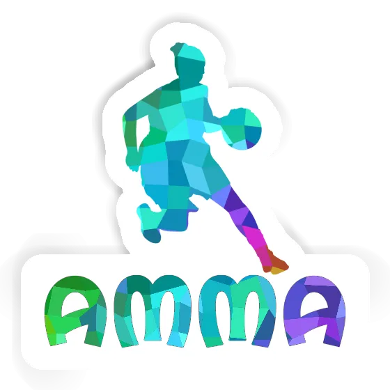 Basketball Player Sticker Amma Laptop Image