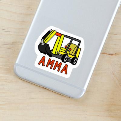 Amma Sticker Mini-Excavator Image