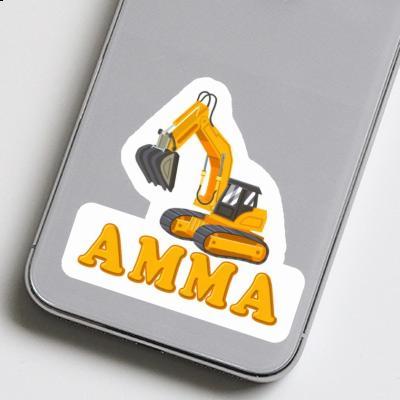 Sticker Amma Excavator Laptop Image