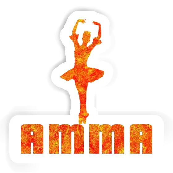 Ballerina Sticker Amma Laptop Image