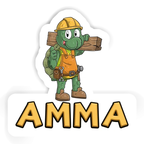 Construction worker Sticker Amma Notebook Image