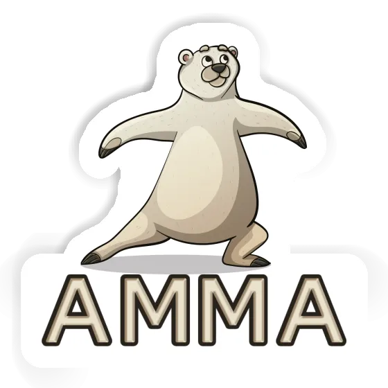 Sticker Amma Bear Notebook Image