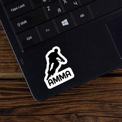 Amma Sticker Biker Laptop Image