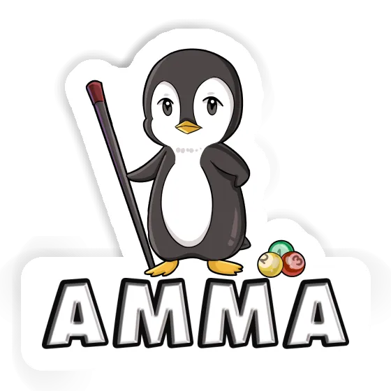 Amma Sticker Billiards Player Image