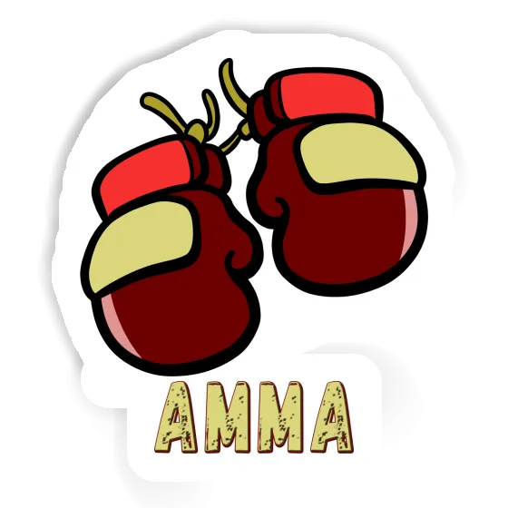 Boxing Glove Sticker Amma Laptop Image