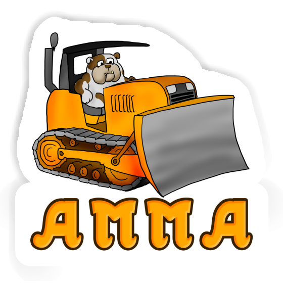 Sticker Bulldozer Amma Notebook Image