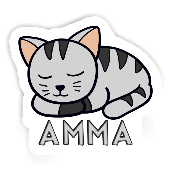 Sticker Amma Cat Laptop Image