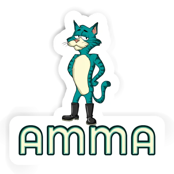 Amma Sticker Cat Notebook Image