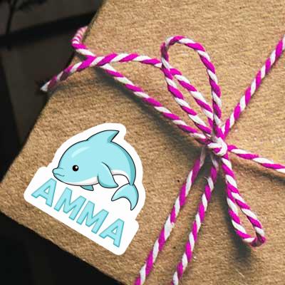 Sticker Amma Delphin Notebook Image