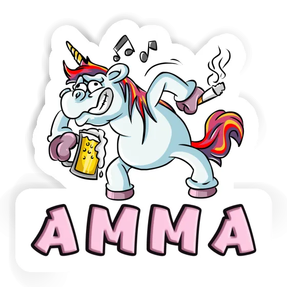 Amma Sticker Unicorn Image