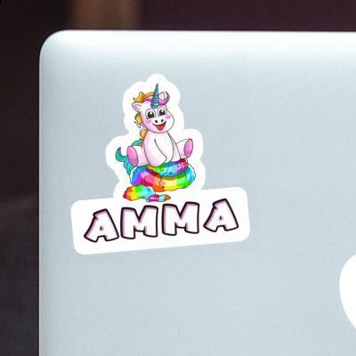 Autocollant Amma Baby licorne Gift package Image