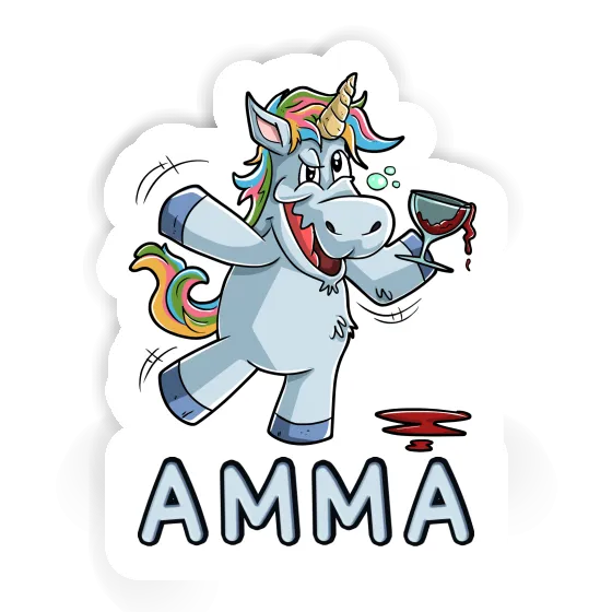 Sticker Amma Unicorn Notebook Image