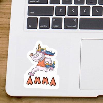 Sticker Runner Amma Notebook Image