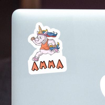 Sticker Runner Amma Laptop Image