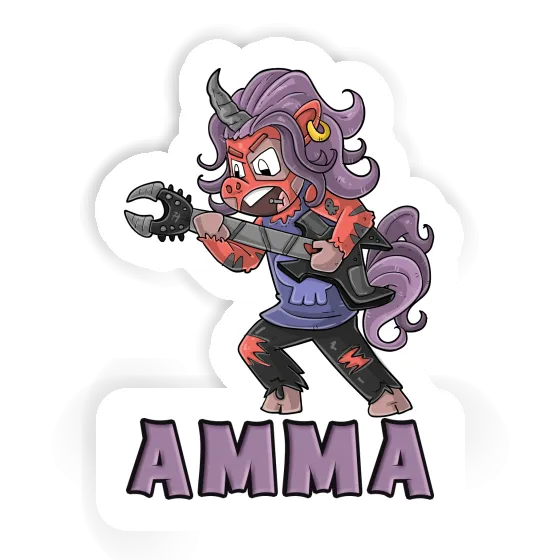 Amma Sticker Rocking Unicorn Image