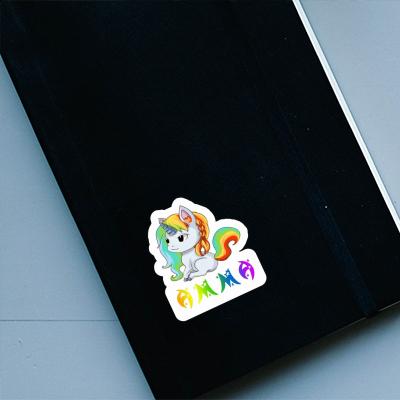 Sticker Amma Unicorn Gift package Image