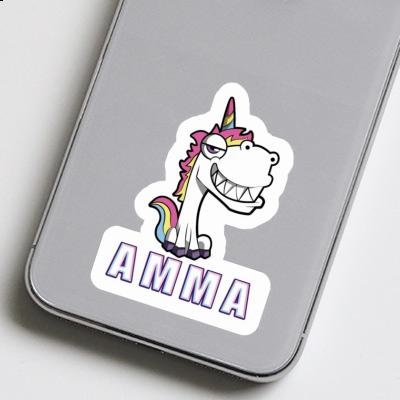 Sticker Amma Grinning Unicorn Image