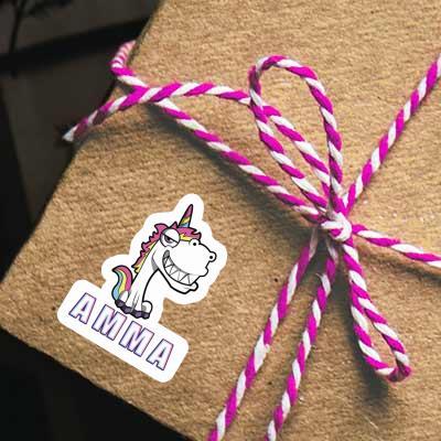 Sticker Amma Grinning Unicorn Gift package Image