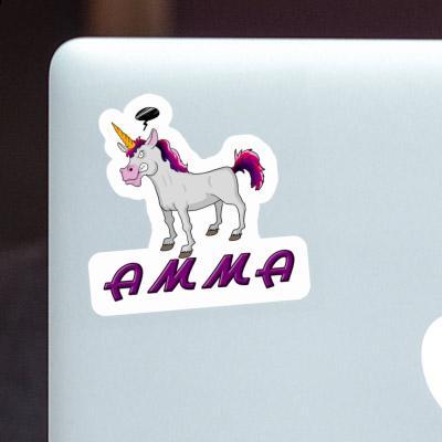 Sticker Amma Unicorn Laptop Image