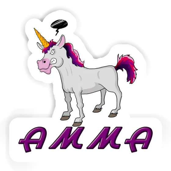 Sticker Amma Unicorn Gift package Image