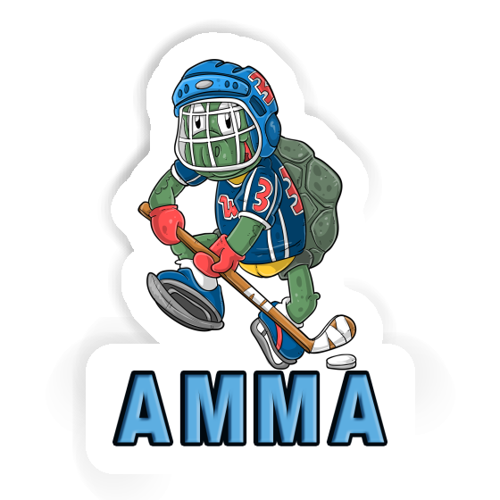 Hockey Player Sticker Amma Image