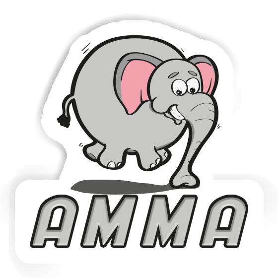 Sticker Elephant Amma Laptop Image