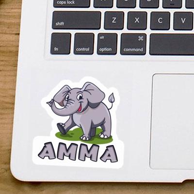 Amma Aufkleber Elefant Laptop Image